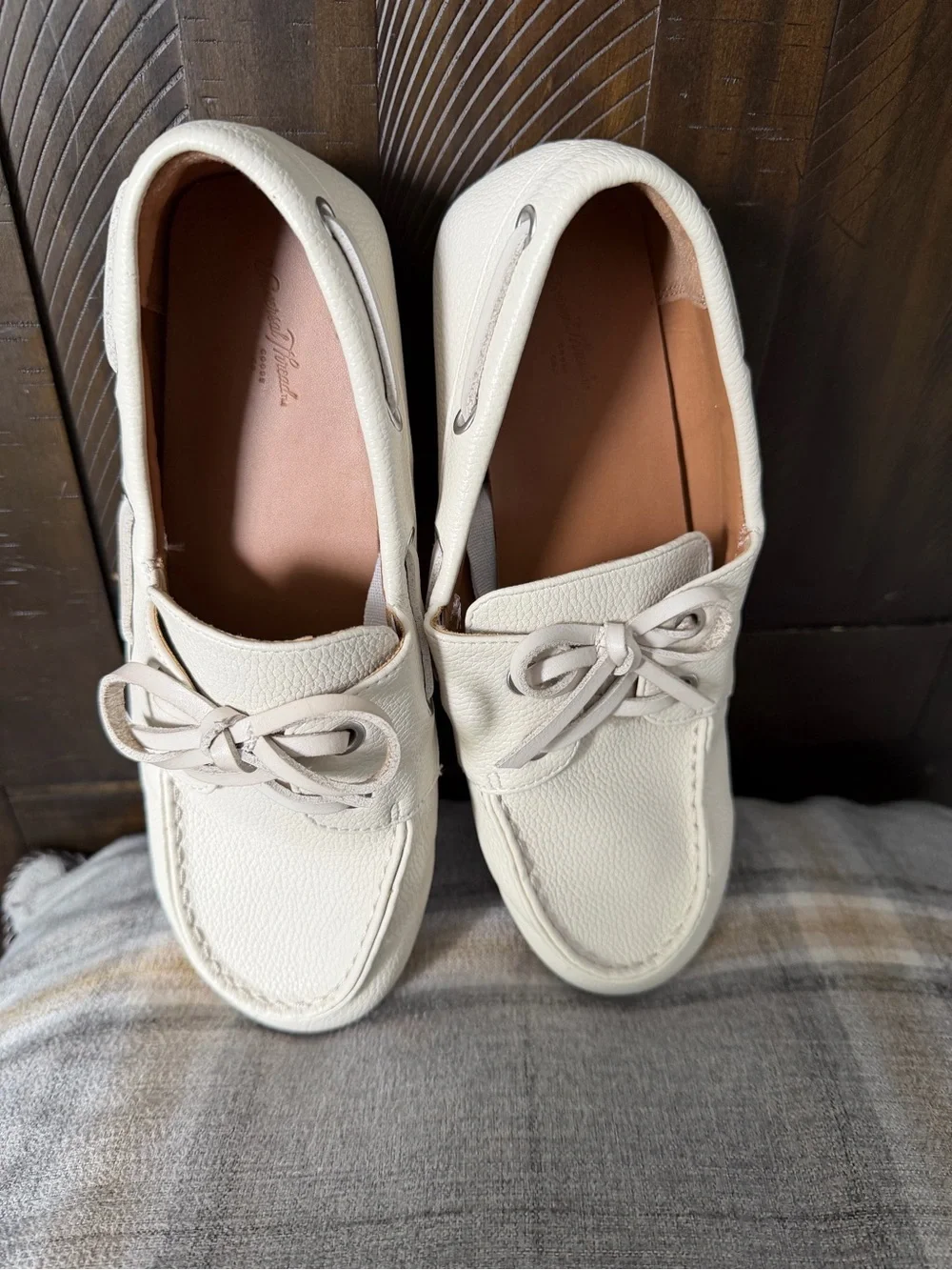 Universal Thread Men's Cream/Tan Boat Shoes